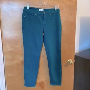 NWOT Lila Ryan Turquoise Skinny Jeans